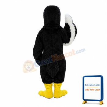 Black Hawk Bird Mascot Costume