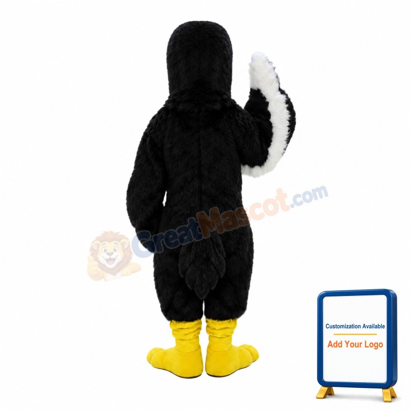 Black Hawk Bird Mascot Costume