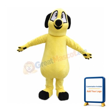 Lovely Cartoon Yellow Weasel Mascot Costume