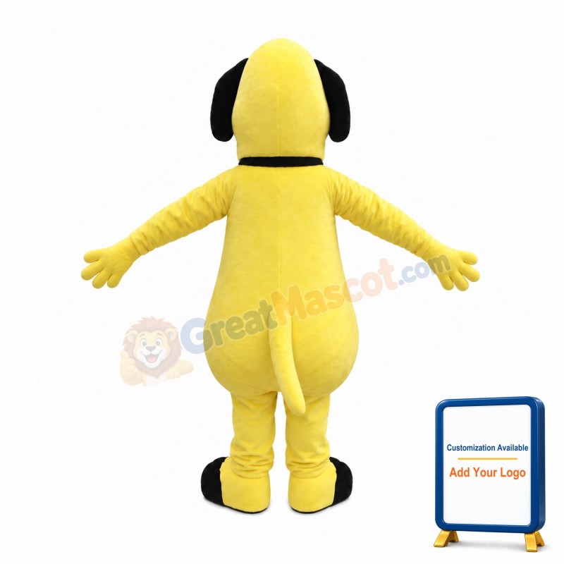 Lovely Cartoon Yellow Weasel Mascot Costume