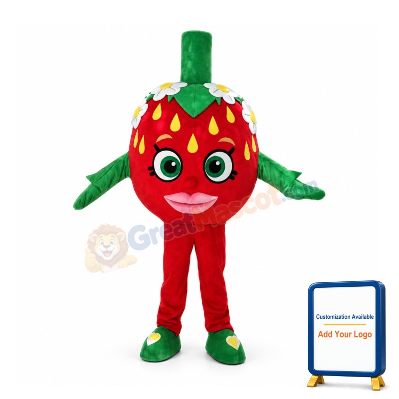 Sexy Cartoon Strawberry Mascot Costume