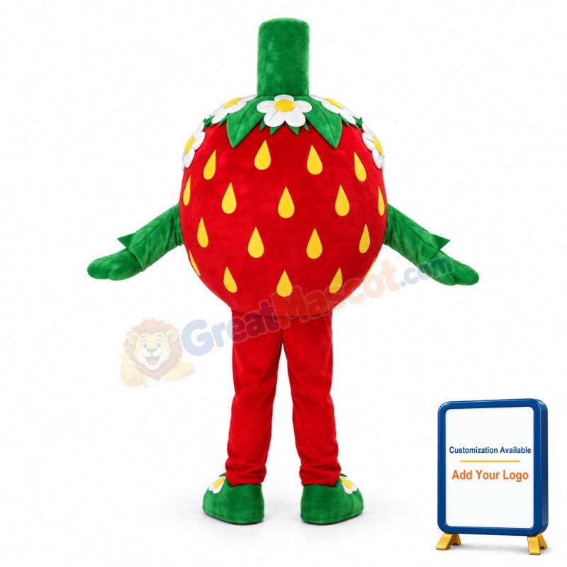 Sexy Cartoon Strawberry Mascot Costume