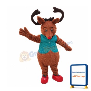 Little Red Deer Mascot Costume