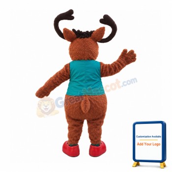 Little Red Deer Mascot Costume