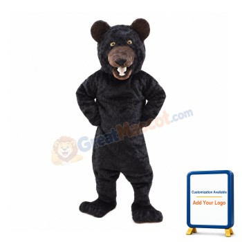 Big Black Bear Mascot Costume