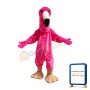 Rose Red Flamingo Mascot Costume