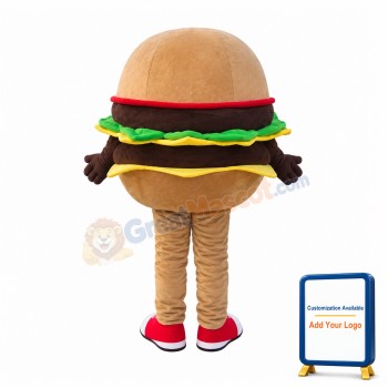 Huge Cartoon Cheeseburger Mascot Costume