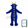 Fierce Blue & Yellow Flying Dragon Mascot Costume