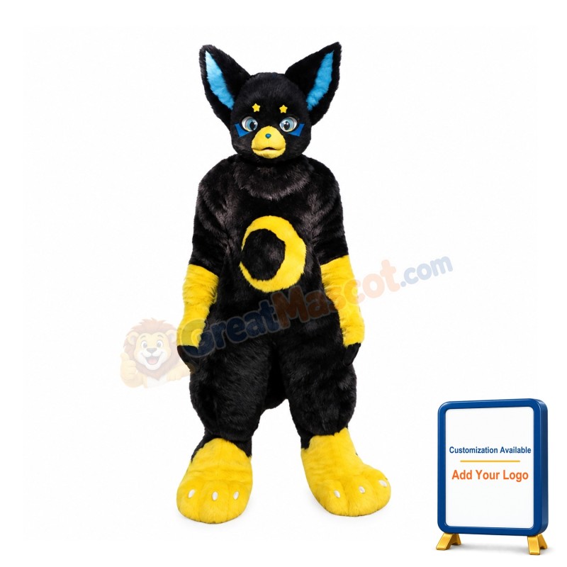 New Custom Made Fantasy Black Cat Mascot Costume