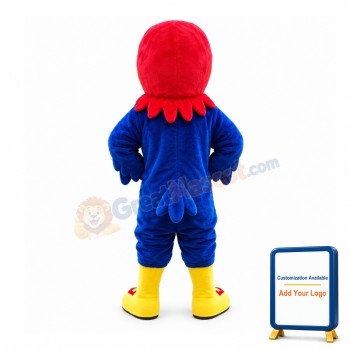 Red Head Blue Eagle Animal Mascot Costume