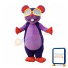 Purple Mouse Pilot Mascot Costume