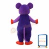 Purple Mouse Pilot Mascot Costume