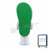 Sad Green Flip Flop Mascot Costume