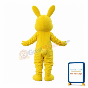 Cute Baby Yellow Rabbit Mascot Costume