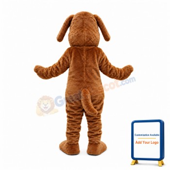 Lively Golden Dog Mascot Costume