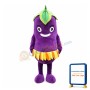 Naughty Cartoon Eggplant Mascot Costume 