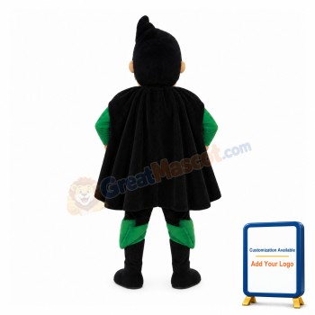 Green Superhero Mascot Costume
