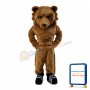 Power Brown Bear Mascot Costume