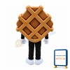 Adult Cartoon Chocolate Waffle Mascot Costume