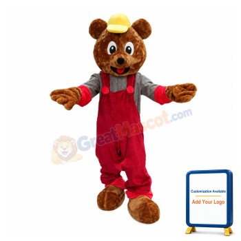 Lovely Gardener Bear Mascot Costume