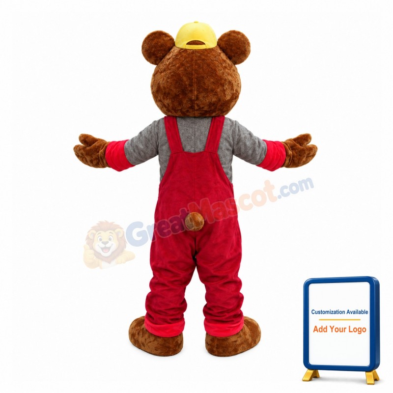Lovely Gardener Bear Mascot Costume