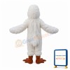 Big White Bird Long Fur Mascot Costume