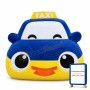 Cute Cartoon Purple Taxi Car Mascot Costume