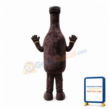 Dark Beer Bottle Mascot Costume