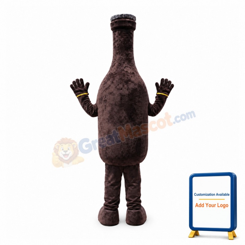 Dark Beer Bottle Mascot Costume