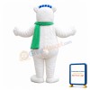 Christmas Polar Bear Mascot Adult Costume