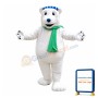 Christmas Polar Bear Mascot Adult Costume