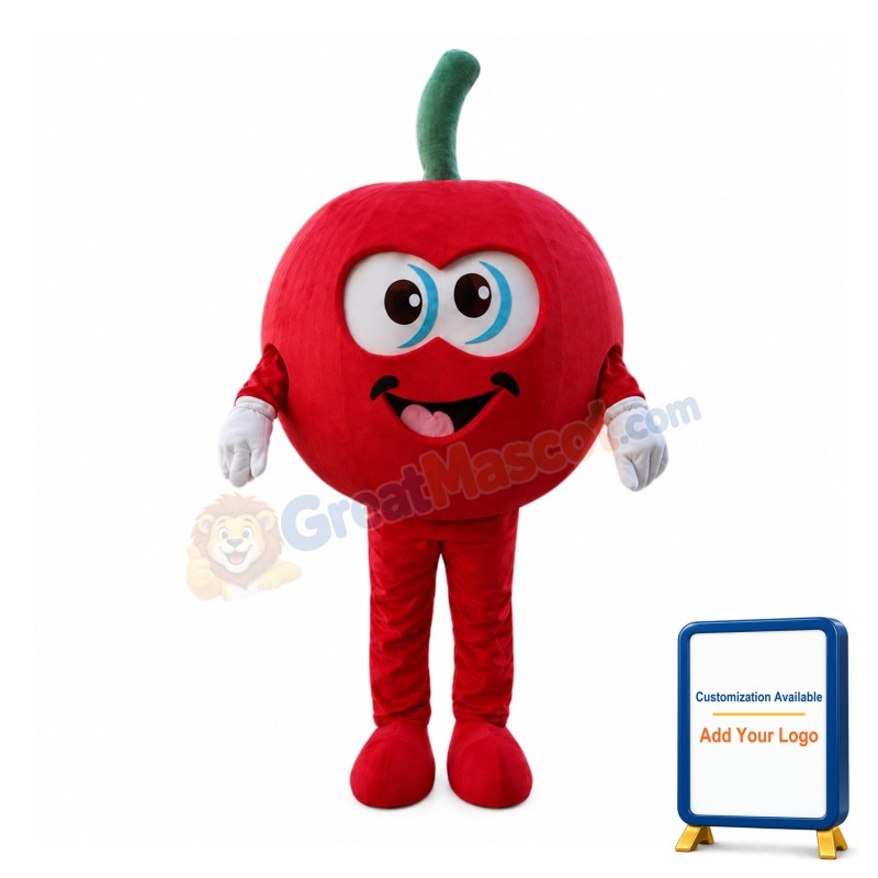 Huge Cartoon Red Apple Mascot Costume