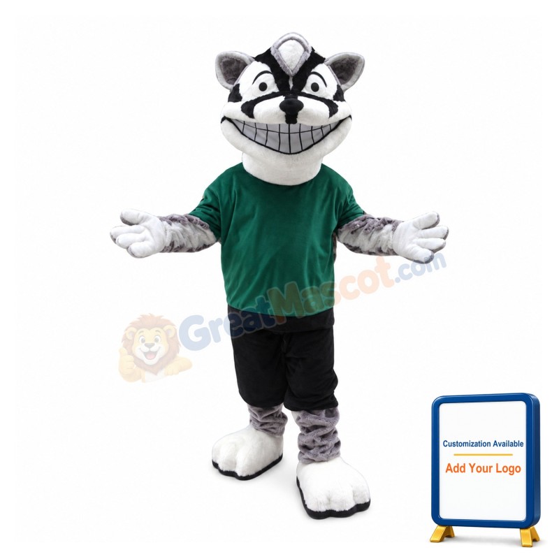Smiling Hyena Dog Mascot Costume
