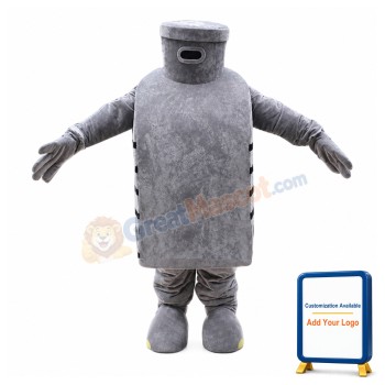 Deluxe Gray Graduated Bottle Mascot Costume 