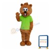 Surprised Cartoon Little Beaver Mascot Costume
