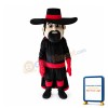 Black Cavalier Mascot Costume