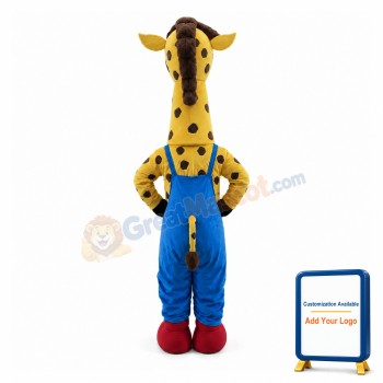 Lovely Cartoon Giraffe Girl Mascot Costume