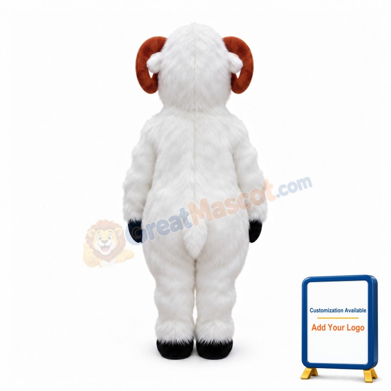Black Faced Ram Animal Mascot Costume