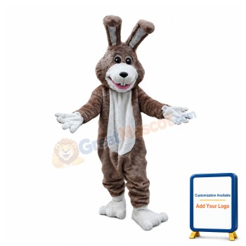Cheerful Baby Hare Mascot Costume