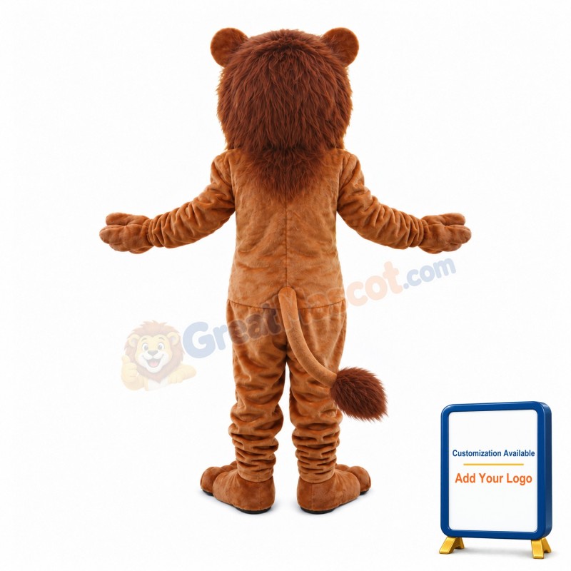 Power Muscly Lion Mascot Costume