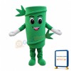 Adult Cartoon Green Bamboo Mascot Costume