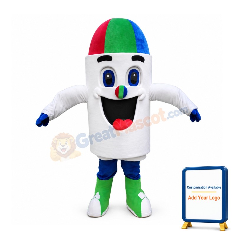 Funny Cartoon Colorful Pen Mascot Costume