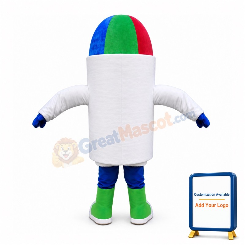 Funny Cartoon Colorful Pen Mascot Costume