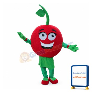 Female Cartoon Red Tomato Mascot Costume