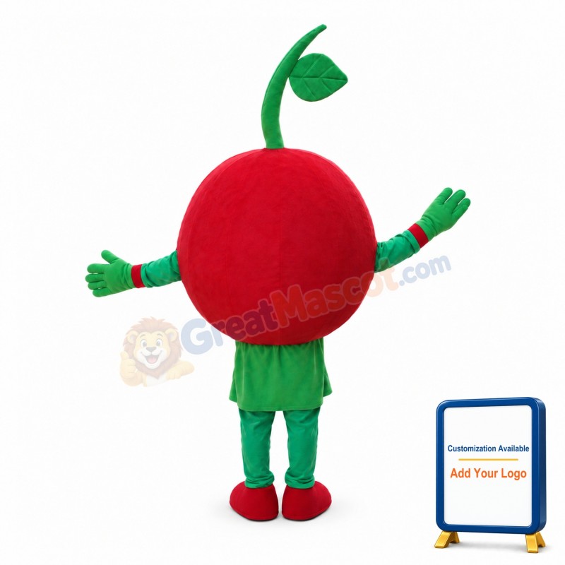 Female Cartoon Red Tomato Mascot Costume
