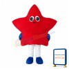 Lovely Cartoon Red Five Star Mascot Costume