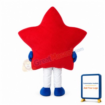 Lovely Cartoon Red Five Star Mascot Costume