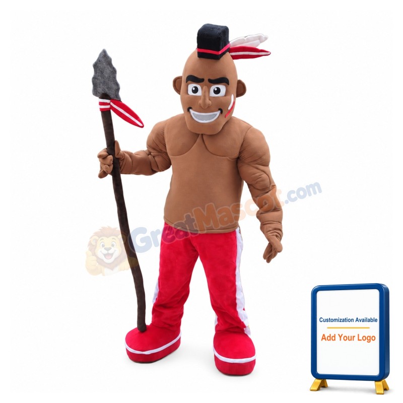 Native American Warrior Mascot Costume