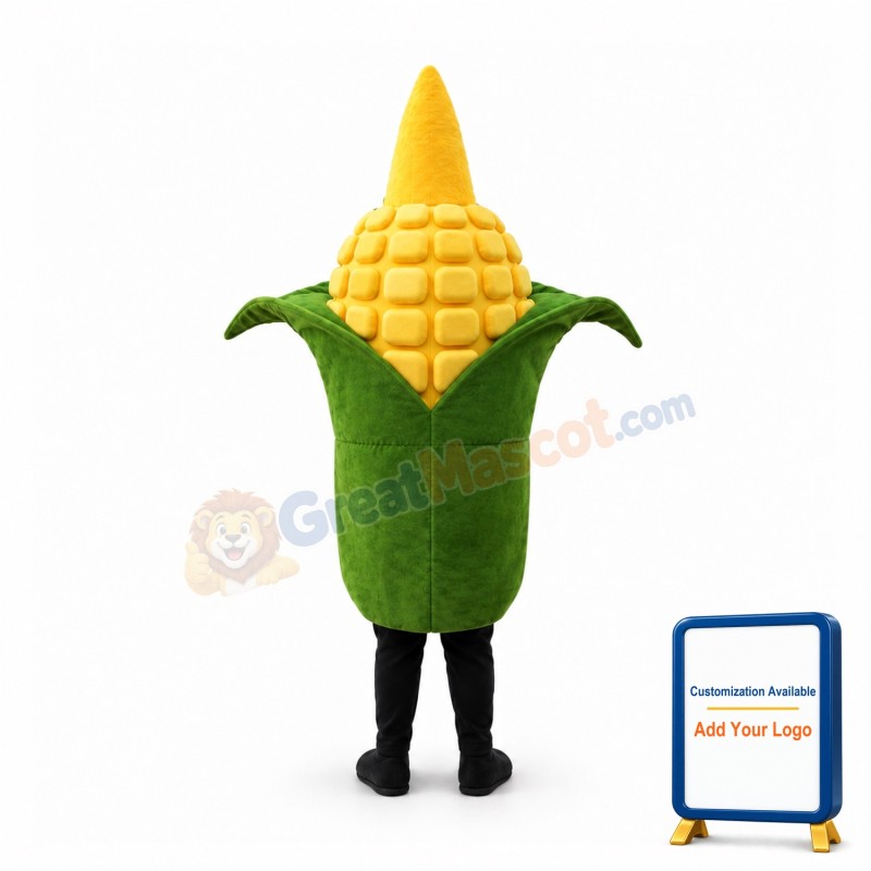 Happy Cartoon Corn Mascot Costume
