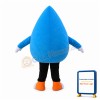 Deluxe Cartoon Blue Water Drop Mascot Costume